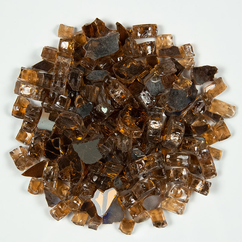 Copper Brown Fire Glass 0.5" (20 lb)