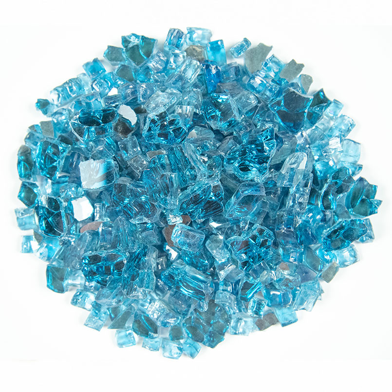 Marine Blue Fire Glass 0.5" (20 lb)