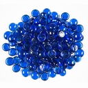 Sapphire Blue Round Fire Glass 0.5" (10 lb)