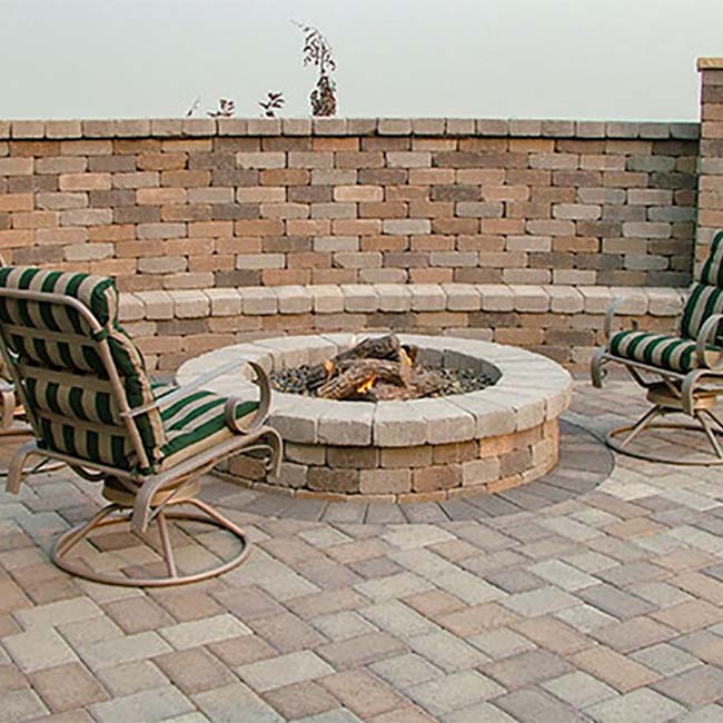 Chateau Fire Pit Kit Columbia Blend