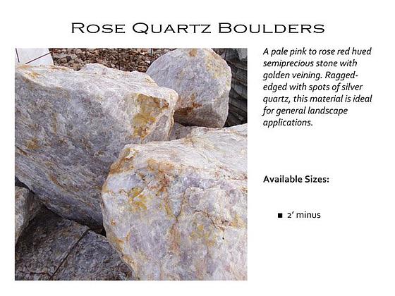 Rose Quartz Boulders