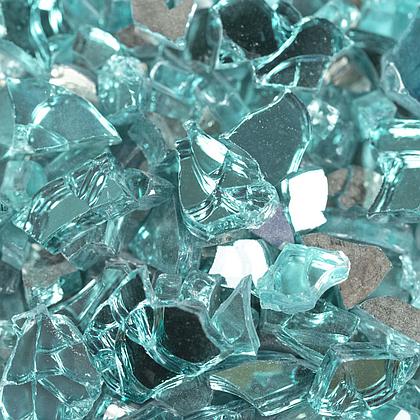 Aqua Blue Fire Glass 0.25" (20 lb)