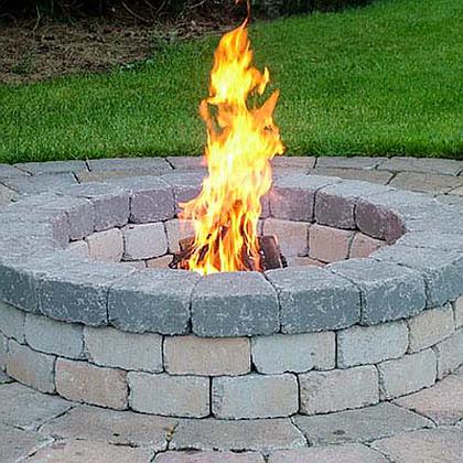 Chateau Fire Pit Kit Columbia Blend