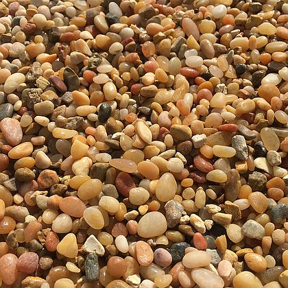 [RRJB161] Tan (Jelly Bean) ⅜" Beach Pebbles